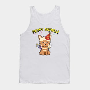 Party Animal Yorkshire Terrier Tank Top